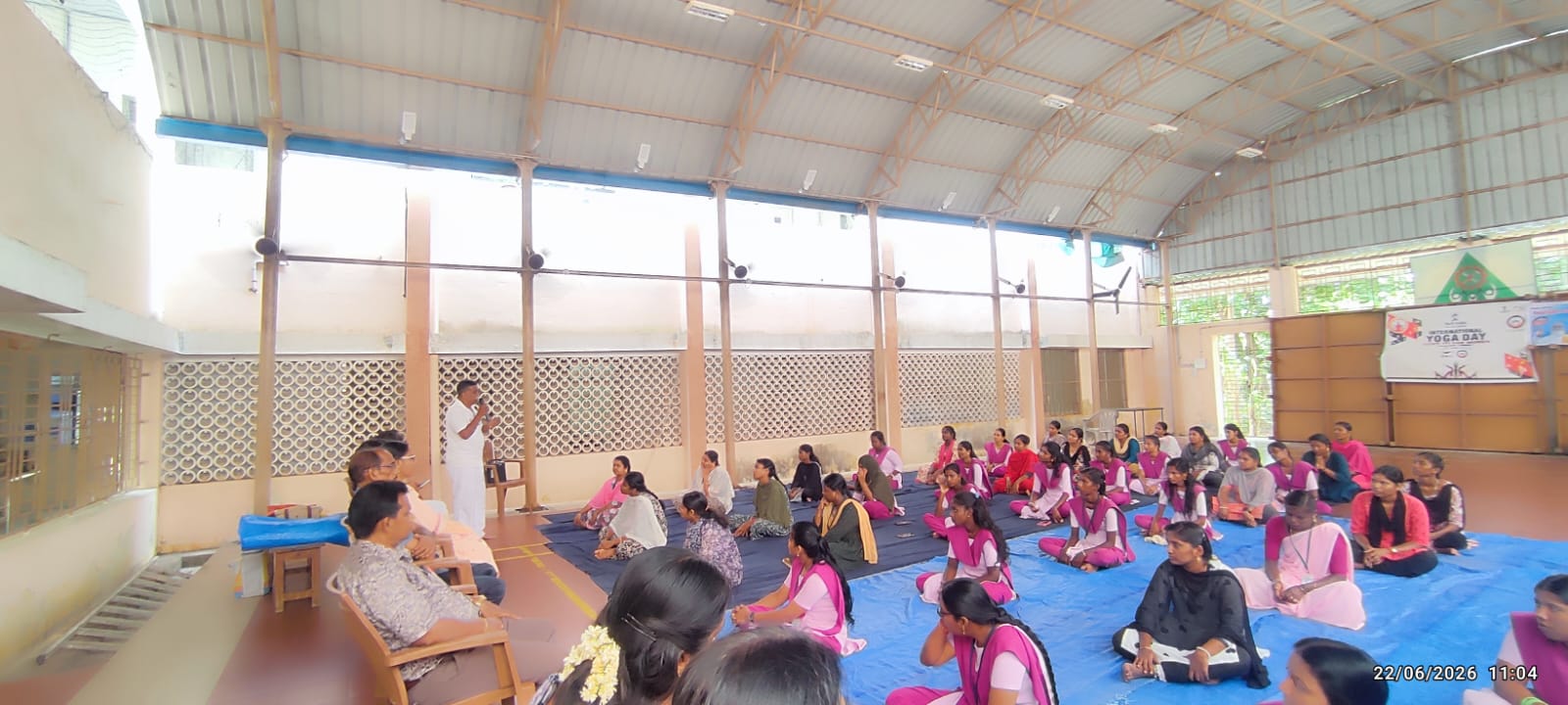 International Yoga day celebration ,  Govt. I.T.I for Women, T.r. Pattinam, Karaikal